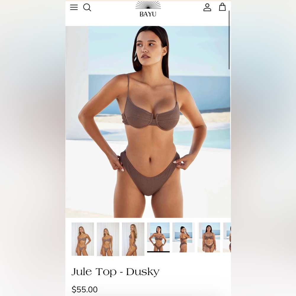 Bayu The label NWT dusky color bikini